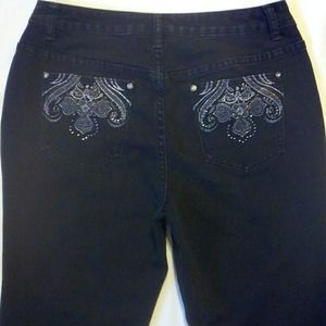 Christopher & Banks Embellished Denim Jeans 8P